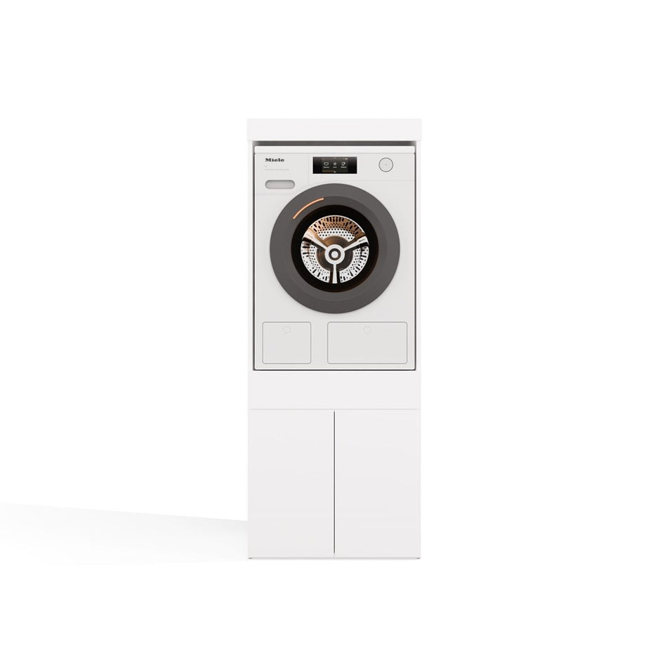 Wasmachine of wasdroger kast met lade wit
